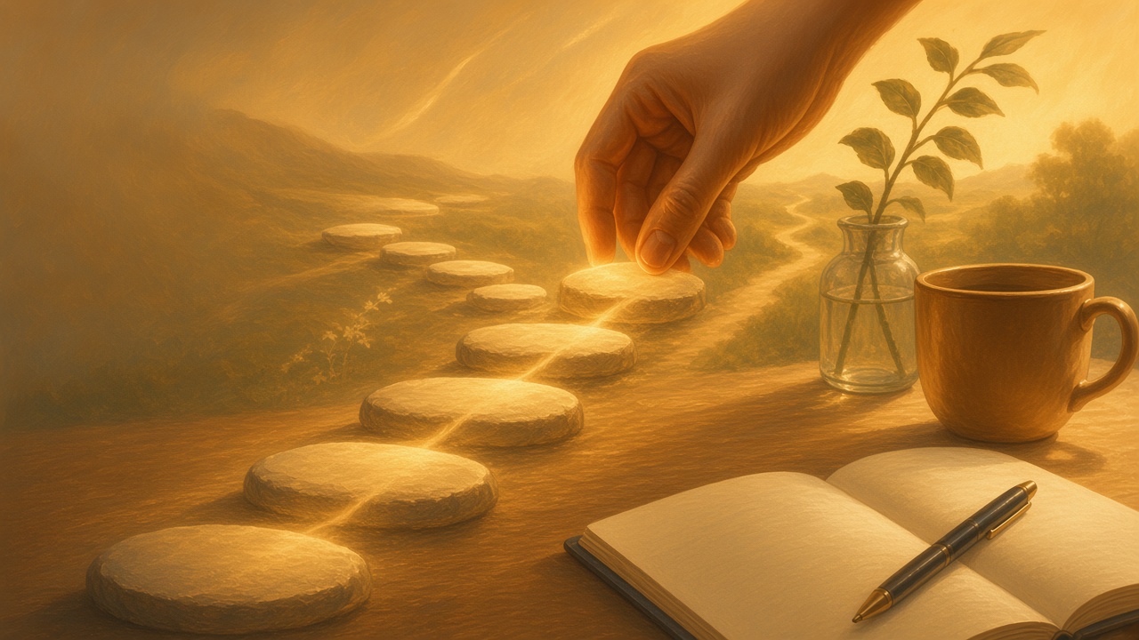 Soft restartable habit stepping stones with forgiving streak light