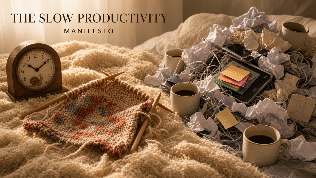 Slow clock and deep craft valued over frantic output